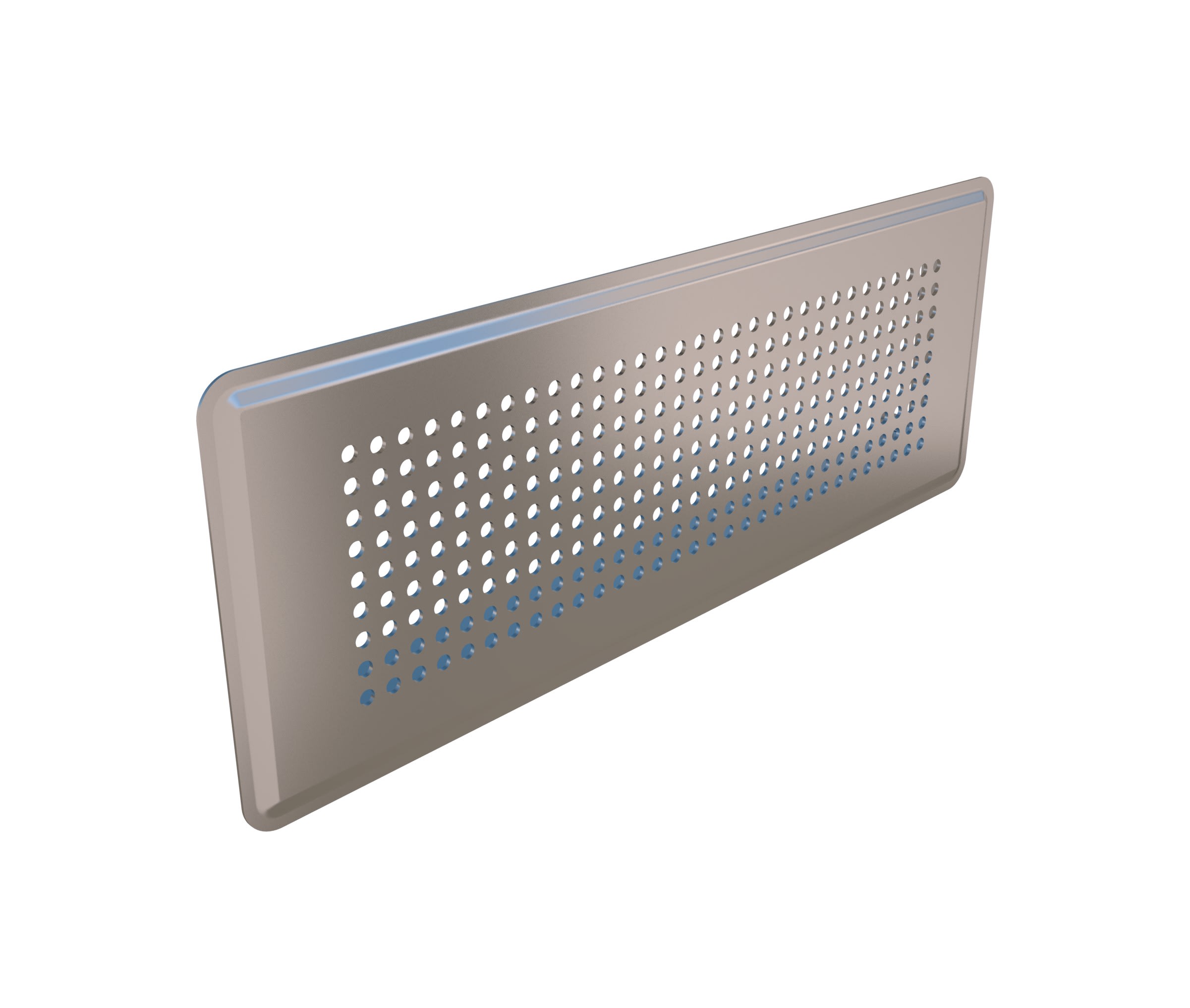 Aldes - Grille rectangulaire OPTIFLEX PRO 350 x 130 inox
