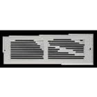 Aldes - Grille extérieure GR 160x100 mm - aluminium gris