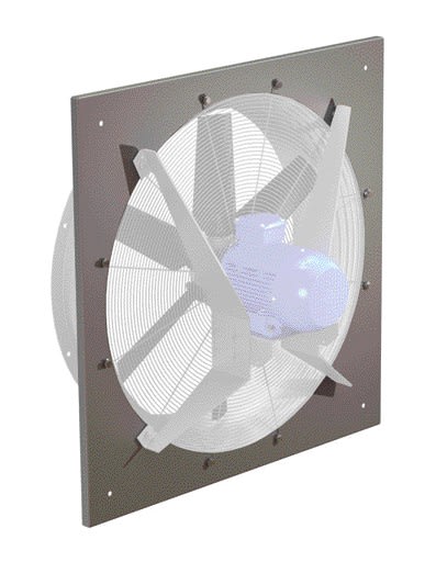 Aldes - Plaque carrée fixation murale HELIONE D1000
