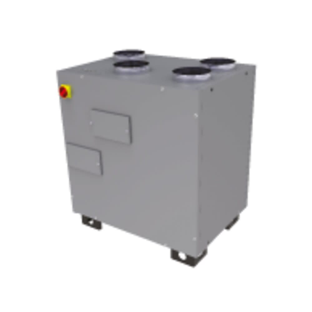 Aldes - VMC double flux InspirAIR® Top 600 config droite et batterie préch. élec int