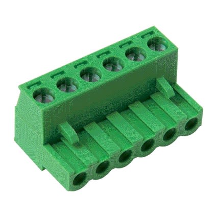 Aldes - Bornier débrochable 6 plots - bornes 1 à 6 (FCU1+DCU1) pour clapets Isone