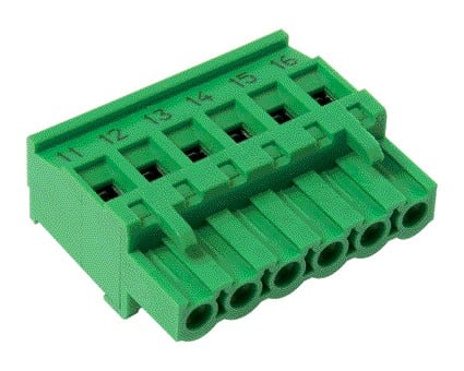 Aldes - Bornier débrochable 6 plots - bornes 11 à 16 (FCU2+DCU2) pour clapets Isone