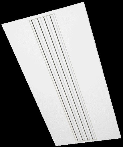 Aldes - Plénum pour diffuseur à fentes Lined TP - isolation 5 faces - piquage D250