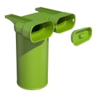 Aldes - Manchettte coudée pour 2 conduits oblongs OPTIFLEX PRO 100X50 et une bouche D125