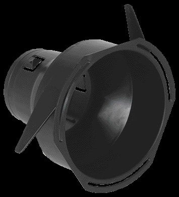 Aldes - Manchette trident en plastique D80 vers D125