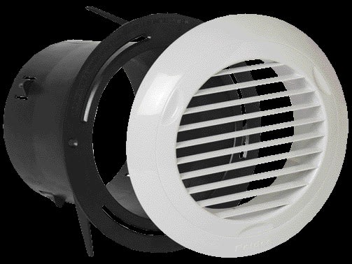 Aldes - Bouche BIP + manchette trident Ø 125 mm