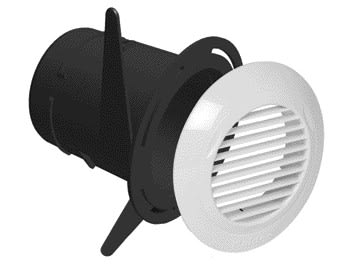 Aldes - Bouche BIP + manchette trident Ø 80 m