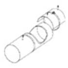 Aldes - Manchon à fenêtre D125 pour trappe de visite de cartouches coupe-feu