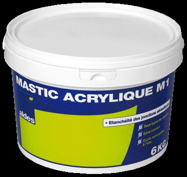 Mastic acrylique m1 pour conduits aéraulique