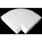 Aldes - Coude Minigaine blanc 90° horizont.équivalent D125 (60x200)