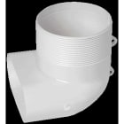 Aldes - Coude Minigaine blanc mixte vertical équivalent D80 (40x100)