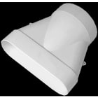 Aldes - Raccord Minigaine blanc mixte droit equivalent D125 (60x200)