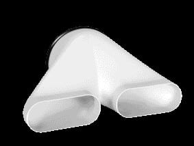Aldes - Culotte caisson Optiflex D160 pour 2 barres