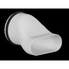 Aldes - Entonoir caisson PE plastique Optiflex D125 vers 1 barre
