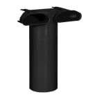 Aldes - Manchette Optiflex D125 coudée à 90° avec 2 piquages pour conduit ovale