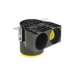 Aldes - Manchette Optiflex courte D125 coudée à 90° avec 2 piquages pour conduit D90