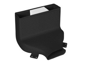 Aldes - Manchette Optiflex rectangulaire coudée à 90° avec 1 piquage pour conduit ovale