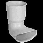 Aldes - Raccord Optiflex mixte à 90° conduit D90/conduit ovale