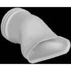 Aldes - Raccord Optiflex mixte droit conduit D90/conduit ovale