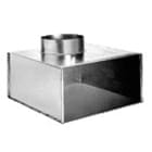 Aldes - Plénum RT F0 avec piquage sur le dessus D400 pour diffuseur SF/AF704 600x600 mm