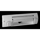 Aldes - Plinthe ramasse-miettes de couleur blanche démarrage en appuyant avec le pied