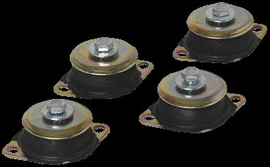 Aldes - Lot de 4 plots anti-vibratiles - diamètre 60 mm et shore 45