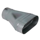 Aldes - Réduction oblongue cylindrique tangentielle sur plat ROCTP-360x80-Diamètre 200