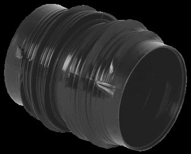 Aldes - Raccord plastique à joints - diamètre 80 mm