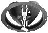 Aldes - Registre circulaire BY D315 en acier pour diffuseur circulaire fixe SC 831