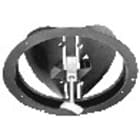 Aldes - Registre circulaire BY D355 en acier pour diffuseur circulaire fixe SC 831