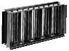 Aldes - Registre rectangulaire SGS 500x150 en aluminium pour grille murale