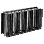 Aldes - Registre rectangulaire SGS 500x150 en aluminium pour grille murale