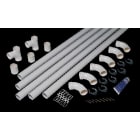 Aldes - Kit de conduits et accessoires série T pour 2 prises diamètre 51mm