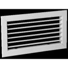 Aldes - Grille simple déflexion de reprise en acier SC 101 fixation par clips 400x200