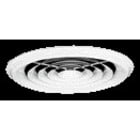Aldes - Diffuseur circulaire concentrique fixe en acier blanc SC 831 D355