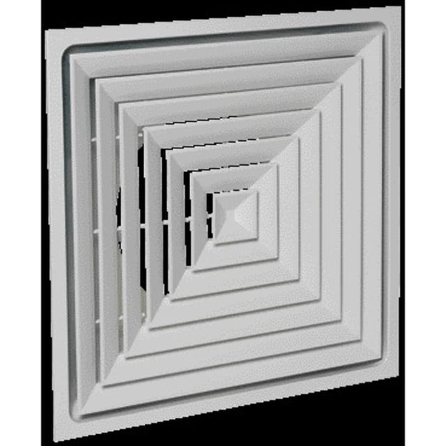 Diffuseur fixe et plenum pour dalle plafond 600x600 acier blanc SF704R ...