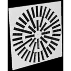 Aldes - Diffuseur réglable hélicoïdal 500x500 acier blanc et déflecteur noir SF 785