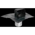 Aldes - Chapeau de toiture ardoise et plaque de plomb D125