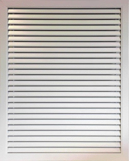 Aldes - Grille Gridlined® reprise L440 x H550 RAL9016