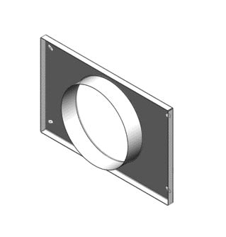 Aldes - Pièce de transformation plate rectangulaire-circulaire VEX430/530/530-C4