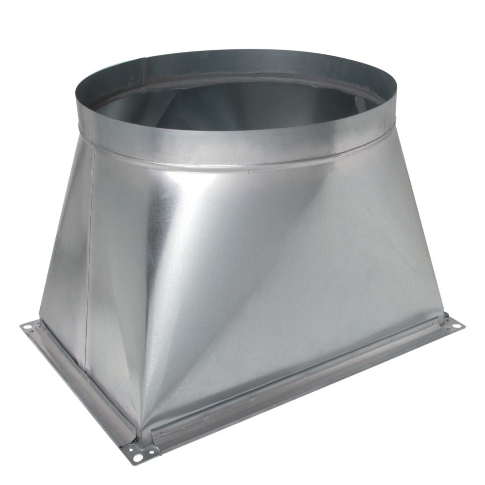 Aldes - Pièce de transformation rigide rectangulaire-circulaire VEX570