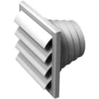 Aldes - Grille extérieure VPA D 186x186 mm - blanc