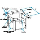 Aldes - Cadre sur Conduit cylindrique pour tourelles VELONE 4.5 / 7.2 / 10.5