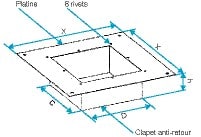Aldes - Clapet anti-retour VELONE pour les modèles 1.2/1.5/3.2