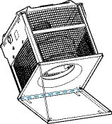 Aldes - Axe pivot VELONE F400-120 - Modèle 1.2 / 1.5 / 3.2 - embase 533 mm