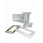 Astralpool - Skimmer Liner 15 Litres Couvercle Carre Grande Meurtriere Vis Metrique Blanc