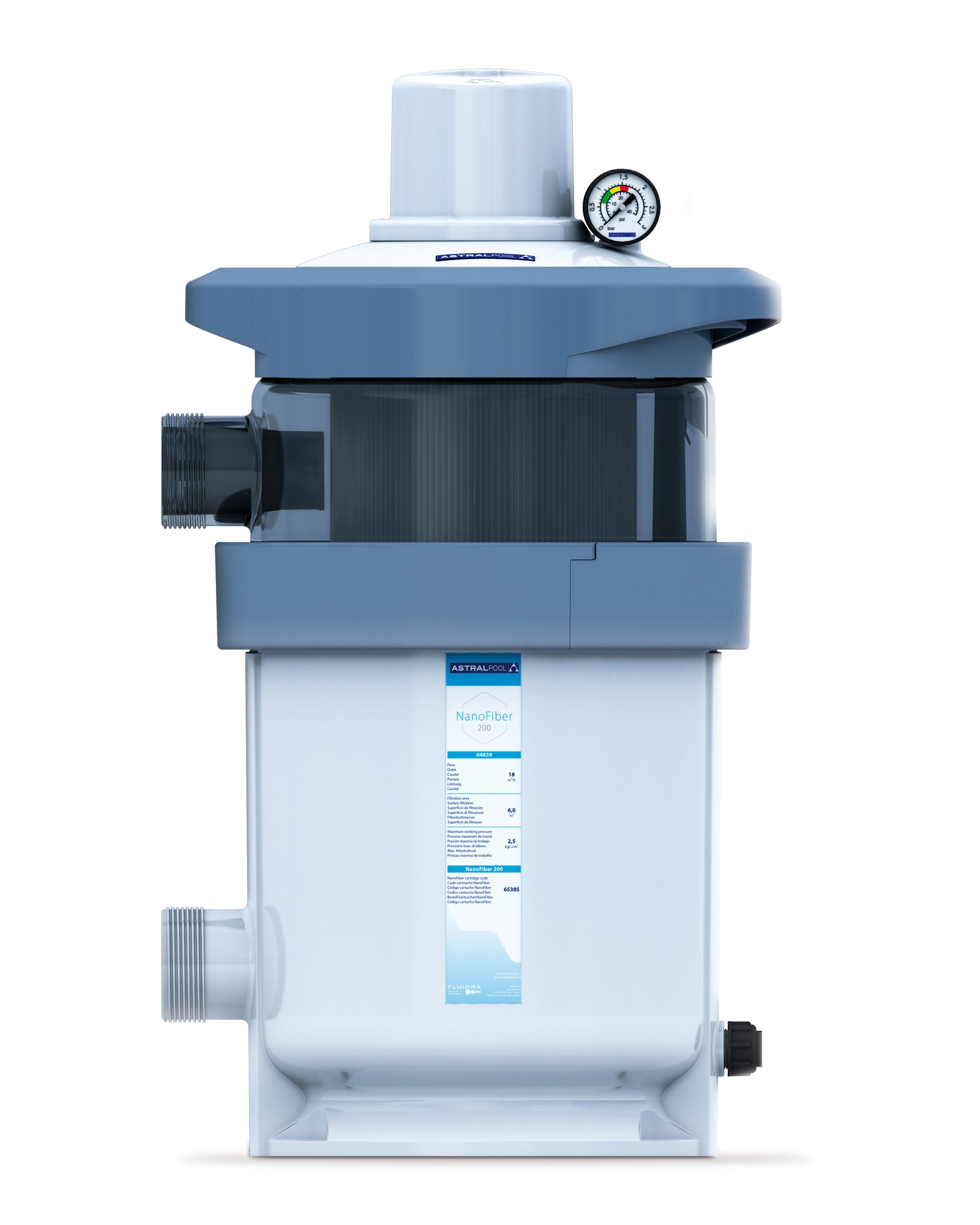 Astralpool - Filtre Nanofiber Auto 200 18m3/h