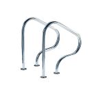 Astralpool - SORTIE BAIN INOX PLATINES A SCELLER, tube D.43mm, 80X80 Jeu de 2 Prix unitaire