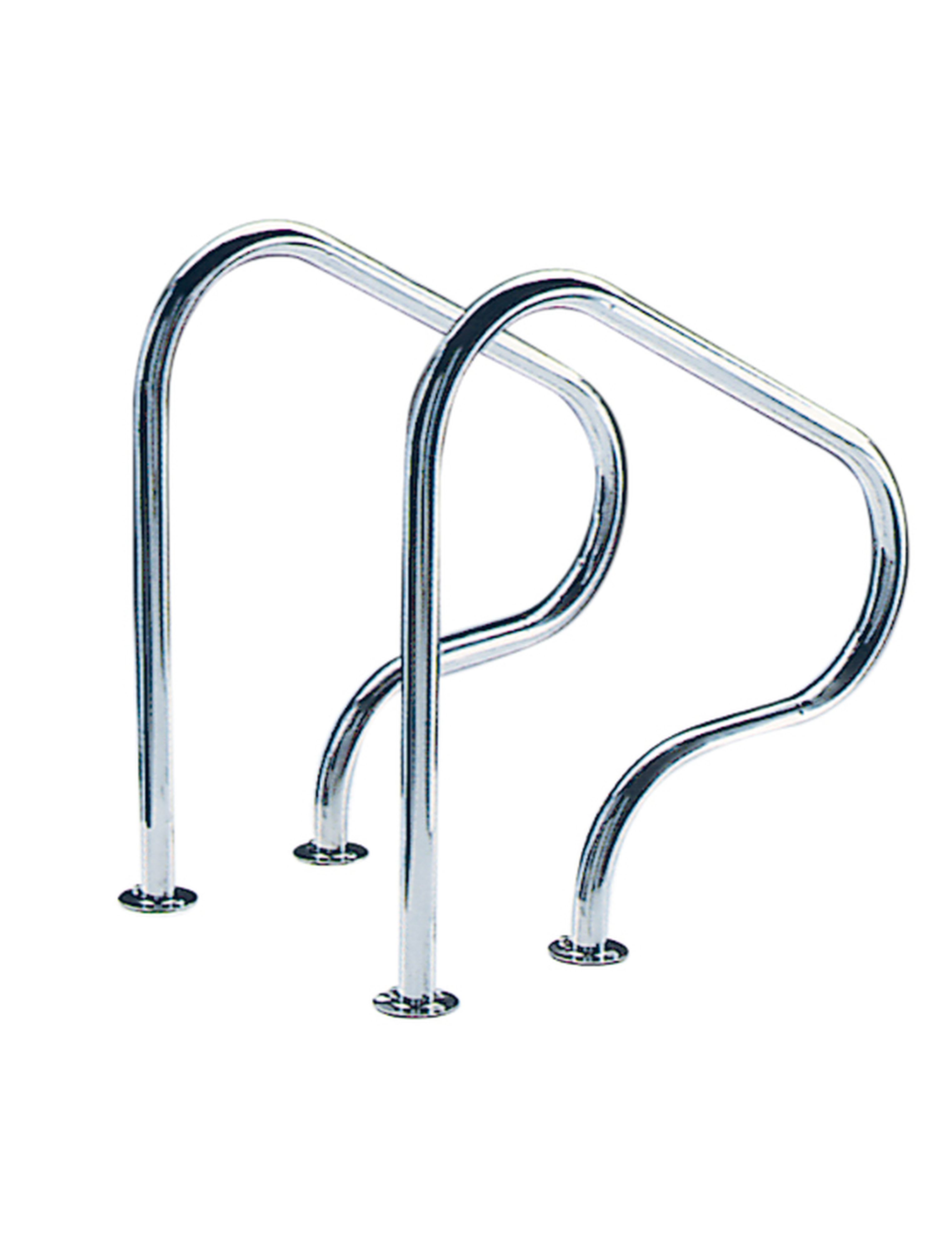 Astralpool - SORTIE BAIN INOX PLATINES A VISSER, tube D. 43mm, 80X80 Jeu de 2 Prix unitaire