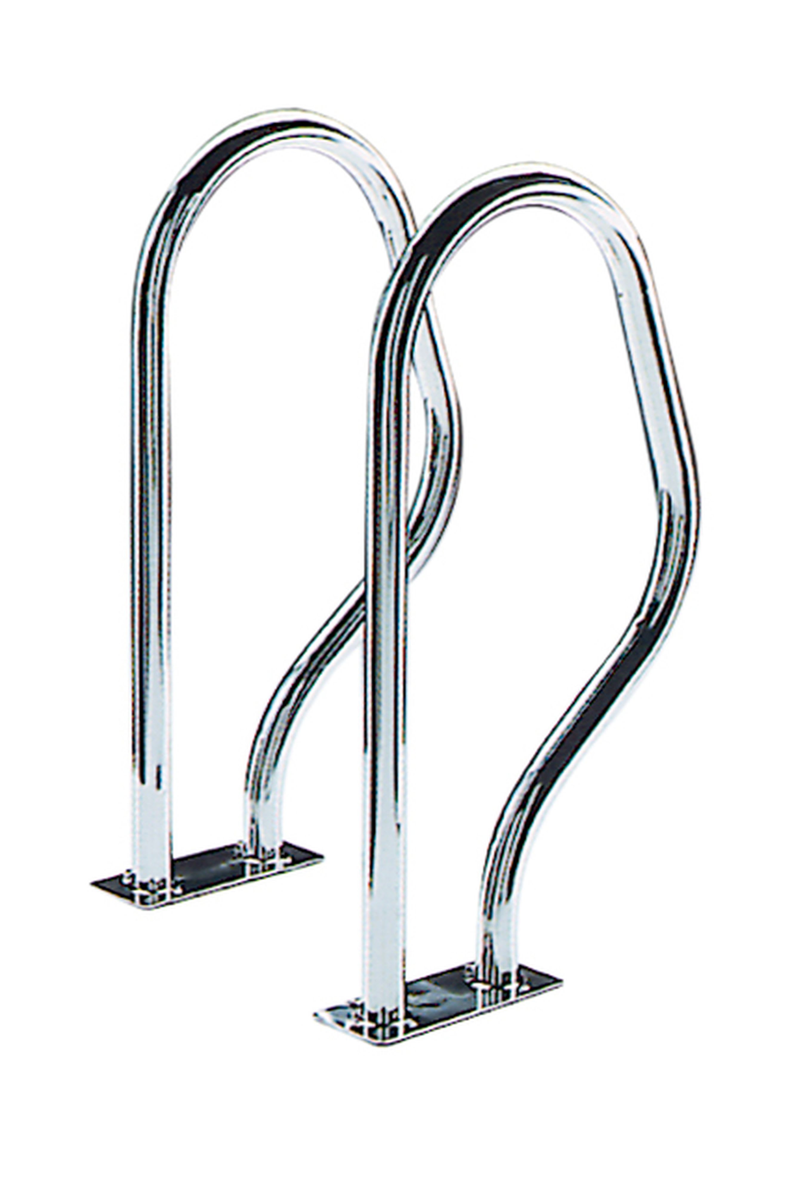 Astralpool - SORTIE DE BAIN INOX PLATINES RECTANGULAIRES D.43mm, 47X80 Jeu de 2 Prix unitaire